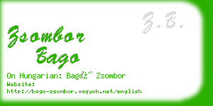 zsombor bago business card